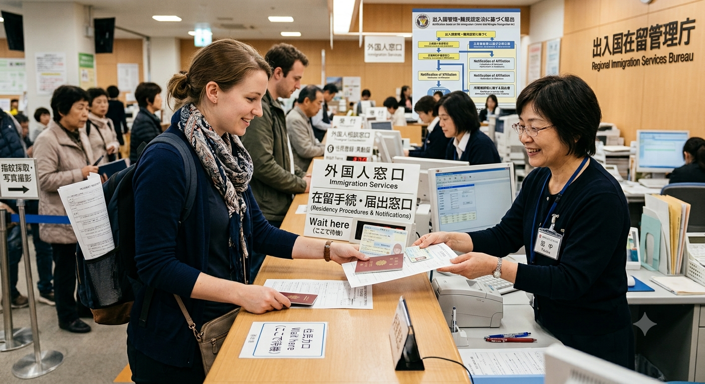 永住許可申請に関わる【所属機関に関する届出】